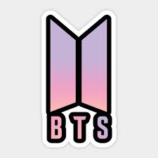 When designing a new logo you can be inspired by the visual logos found here. Bts Logo Coloured Min Suga Sticker Teepublic