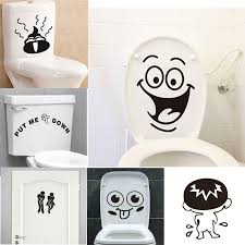 Funny Smile Toilet Wall Stickers