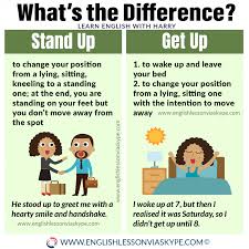 difference between stand up and get up