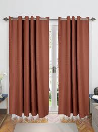 saral home brown set of 2 door curtains