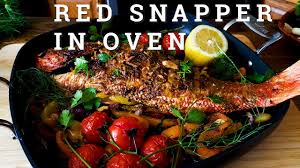 delish oven grilled red snapper how