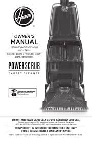 user manual hoover power scrub fh50135