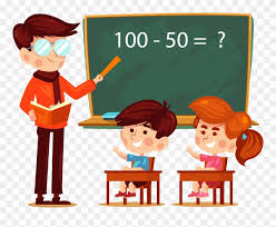 Cute pencil waving hand cartoon icon illustration. A Teacher And A Student Clipart Students In Classroom Cartoon Png Transparent Png 463227 Pinclipart