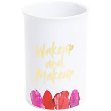 ceramic makeup brush cup wake up