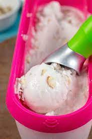 easy coconut sorbet in the ice cream