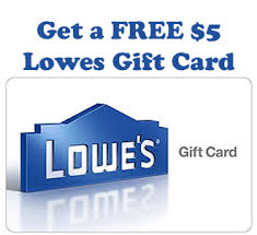 free 5 lowes gift card hunt4freebies