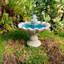 Fairy Garden Bird Bath Fountain