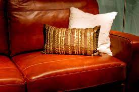 how to clean fake leather couches red
