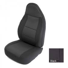 Neoprene Seat Covers Black Sides Black