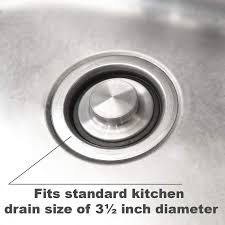 kitchen sink plug stainless steel waste