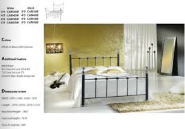 Luxury Metal Bed Frame Balck White