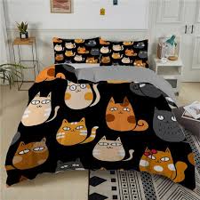 Cat Blanket Quilt Duvet Cover