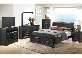 In france, a dresser or chest of drawers is called a commode. Black Queen Low Profile Storage Bed Dresser Mirror Best Buy Furniture And Mattress