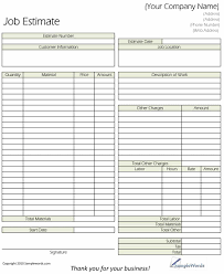 44 Free Estimate Template Forms Construction Repair Cleaning
