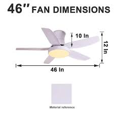 ultra quiet ceiling fan with led light