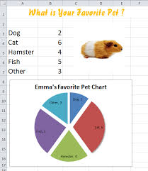 Excel Chart What Is Your Favorite Pet K 5 Computer Lab