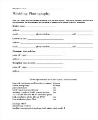 Wedding Photography Agreement Fun Photo Guys Release Form