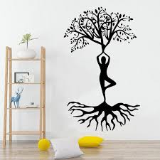 Tree Yoga Wall Decal Tree Wall Art
