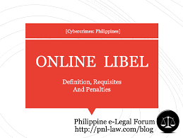 libel as cybercrime in the