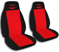 Batman Car Seat Covers In Red Black