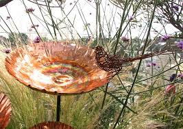 Copper Chalice Garden Bird Bath