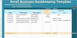Bookkeeping For Small Business Template Metabots Co