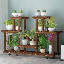 Magshion Wooden Plant Stand Rack With