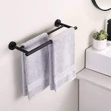 Bathroom Towel Hanger Rail Wall Mounted