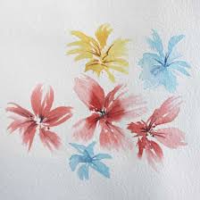 to paint abstract watercolor flowers