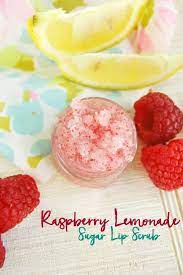 diy raspberry lemonade sugar lip scrub