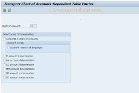 Oby9 Sap Tcode C Fi Transport Chart Of Accounts