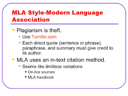MLA In Text Citations