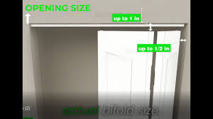 how to size a rough opening bifold door