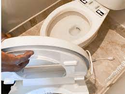 how to replace a toilet seat in under
