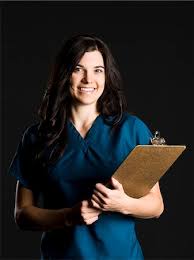 nurse on black background stock photos