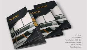 interior decoration brochure templates