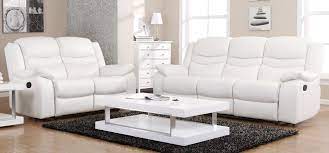White Leather Sofas Leather Reclining Sofa