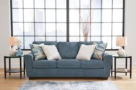 cashton blue sofa sleeper by ashley