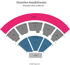 Shoreline Amphitheatre Mountain View Ca Seating Chart View