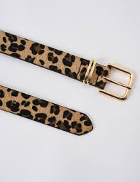 boston bailey leopard print belt