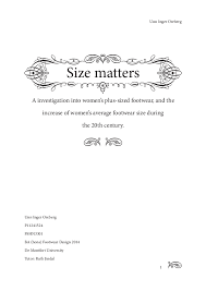 Pdf Size Matters An Investigation Into Womens Plus Sized