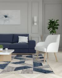 what color chair goes with blue sofa