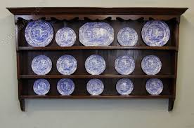 Antique Plate Rack Hanging Wall