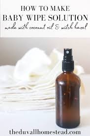 homemade baby wipe solution the