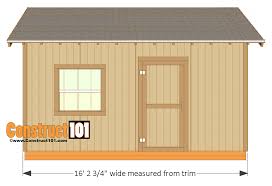 12x16 Shed Plans Gable Design