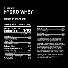 platinum hydrowhey optimum nutrition