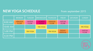 yoga schedule serenity yoga