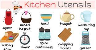 There are other fancy names like a spoodle, dredge, and false bottoms. Kitchen Utensils List Of Essential Kitchen Tools With Pictures 7esl