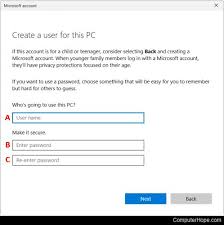 how to create a new user in windows