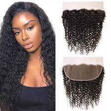 Unice Jerry Curly Weave Lace Frontal Closure Virgin Human Hair 13x6 Inch